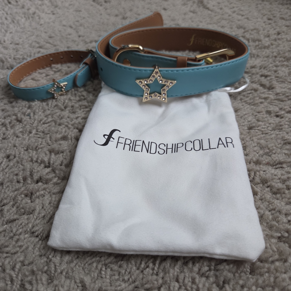 New Friendship Dog Collar W/ Matching Bracelet